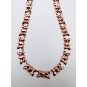 Renoir Copper Dragonfly Necklace Choker Signed